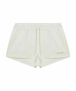 Wolf & Whistle Winter White Tie Waist Shorts Outlet