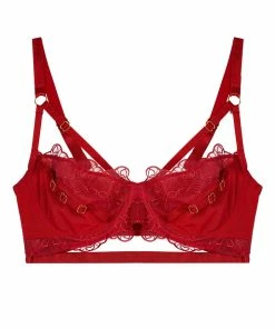 Wolf & Whistle Iris Slider Red Balcony Bra