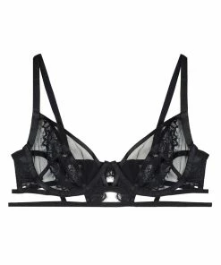 Wolf & Whistle Fleur Black Caged Lace Bra 11 Wolf & Whistle Fleur Black Caged Lace Bra