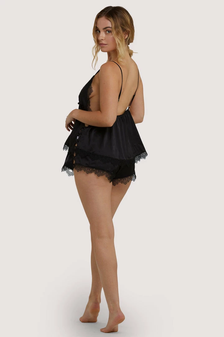 Wolf & Whistle Tinley Black Criss Cross Cami & Short 4 Wolf & Whistle Tinley Black Criss Cross Cami & Short