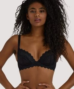 Wolf & Whistle Ariana Black Lace Bra