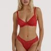 Wolf & Whistle Ariana Red Everyday Lace Bra