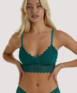 Wolf & Whistle Ariana Teal Everyday Lace Bralette
