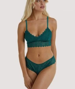 Wolf & Whistle Ariana Teal Everyday Lace Bralette