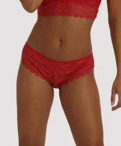 Wolf & Whistle Ariana Red Everyday Lace Brief
