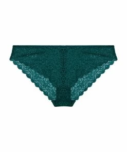 Wolf & Whistle Outlet Ariana Teal Everyday Lace Brief
