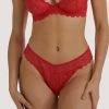 Wolf & Whistle Outlet Ariana Red Everyday Lace Thong