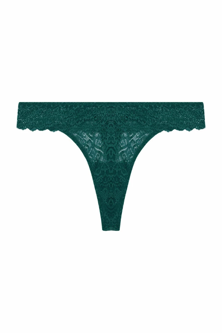 Wolf & Whistle Outlet Ariana Teal Everyday Lace Thong 11 Wolf & Whistle Outlet Ariana Teal Everyday Lace Thong