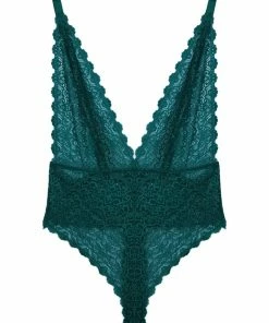 Wolf & Whistle Ariana Teal Everyday Lace Body