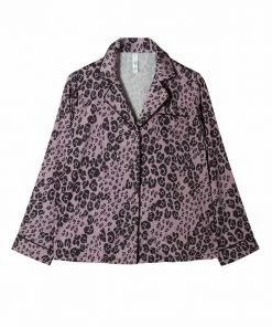 Wolf & Whistle Nightwear Kaylee Long Sleeve Lilac Animal PJs