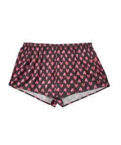 Wolf & Whistle Heart Print Satin Pyjama Set