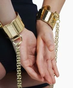 Regalia Gold Chain Detail Cuffs