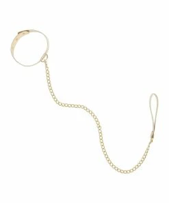 Regalia Gold PU Collar With Lead Erotic