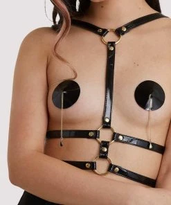 Regalia Black Chest Harness Erotic