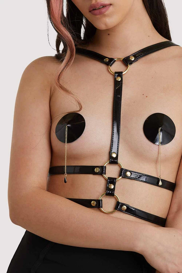 Regalia Black Chest Harness Erotic 3 Regalia Black Chest Harness Erotic