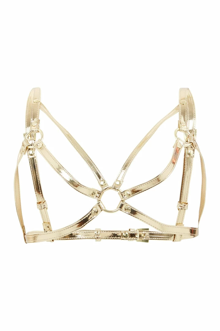 Regalia Gold Open Harness Bra 5 Regalia Gold Open Harness Bra