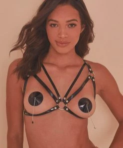 Regalia Open Harness Bra Black