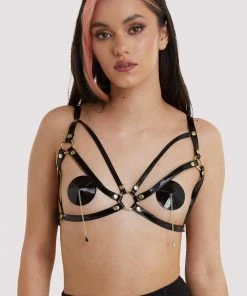 Regalia Open Harness Bra Black