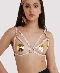 Regalia Open Harness Bra Pink Erotic