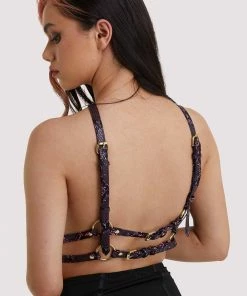 Regalia Erotic Purple Snake Chest Harness
