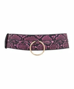 Regalia Purple Snake Ring Detail Belt Erotic