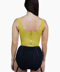 Regalia Basques & Corsets Bobbi Panelled Basque Mustard
