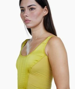 Regalia Basques & Corsets Bobbi Panelled Basque Mustard