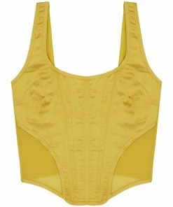 Regalia Basques & Corsets Bobbi Panelled Basque Mustard