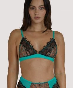 Regalia Harlow Leopard Multi Triangle Bralette