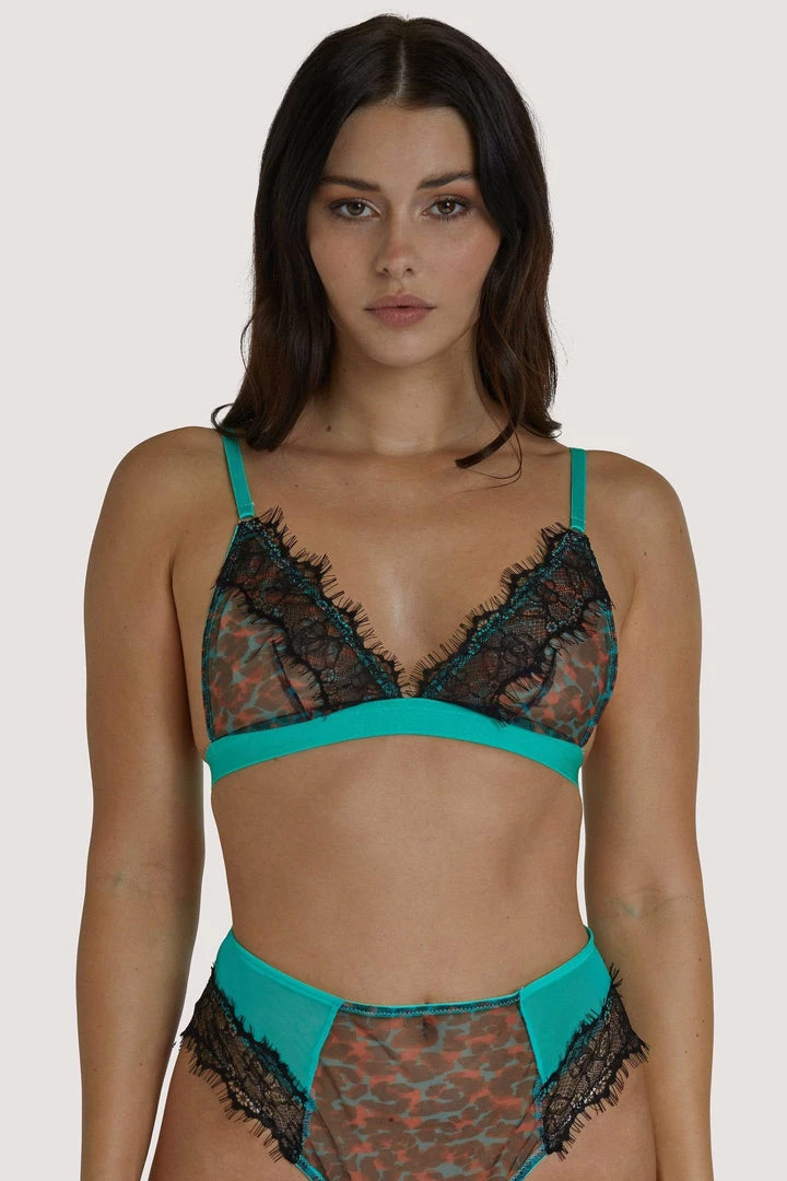 Regalia Harlow Leopard Multi Triangle Bralette 4 Regalia Harlow Leopard Multi Triangle Bralette