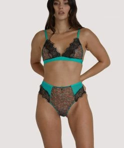 Regalia Harlow Leopard Multi Triangle Bralette 9 Regalia Harlow Leopard Multi Triangle Bralette