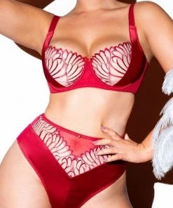 Scantilly By Curvy Kate Scantilly Fallen Angel Red Balcony Bra Outlet