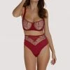 Scantilly By Curvy Kate Scantilly Fallen Angel Red High Waist Brief Outlet