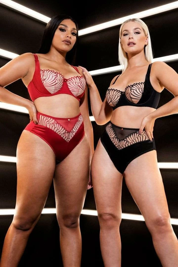 Scantilly By Curvy Kate Scantilly Fallen Angel Red High Waist Brief Outlet 7 Scantilly By Curvy Kate Scantilly Fallen Angel Red High Waist Brief Outlet