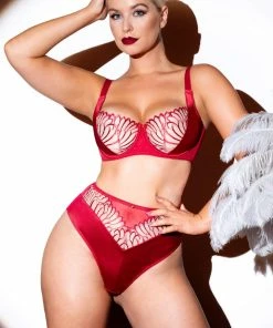 Scantilly By Curvy Kate Scantilly Fallen Angel Red High Waist Brief Outlet 16 Scantilly By Curvy Kate Scantilly Fallen Angel Red High Waist Brief Outlet