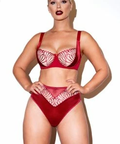 Scantilly By Curvy Kate Scantilly Fallen Angel Red High Waist Brief Outlet 15 Scantilly By Curvy Kate Scantilly Fallen Angel Red High Waist Brief Outlet