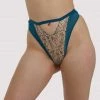 Scantilly By Curvy Kate Sex Education High Waisted Thong Teal