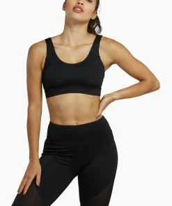 Wolf & Whistle Activewear Black Cycling Shorts With Mesh Panel
