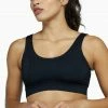 Wolf & Whistle Black Mesh Panel High Neck Sports Bra