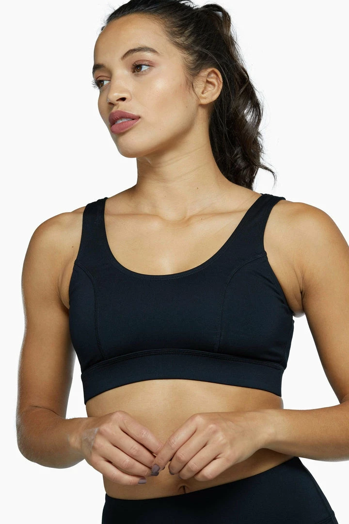 Wolf & Whistle Black Mesh Panel High Neck Sports Bra 3 Wolf & Whistle Black Mesh Panel High Neck Sports Bra