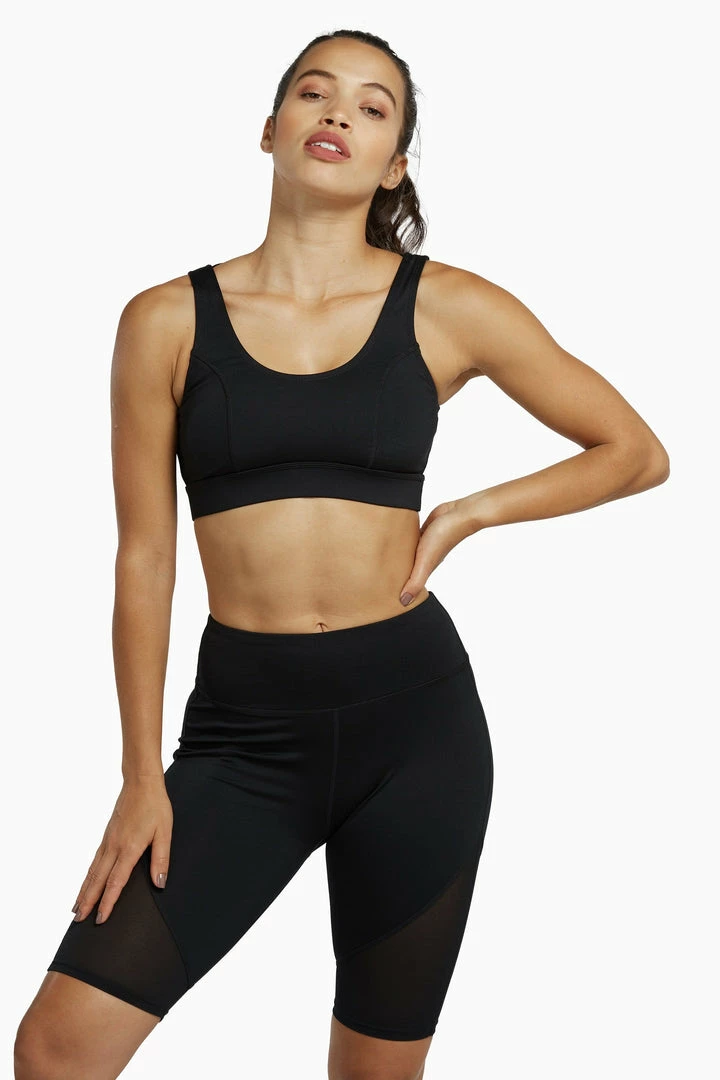 Wolf & Whistle Black Mesh Panel High Neck Sports Bra 6 Wolf & Whistle Black Mesh Panel High Neck Sports Bra