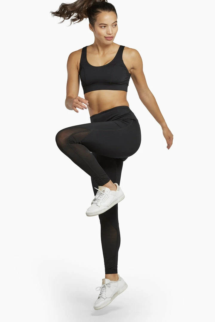 Wolf & Whistle Black Mesh Panel High Waisted Activewear Leggings 3 Wolf & Whistle Black Mesh Panel High Waisted Activewear Leggings