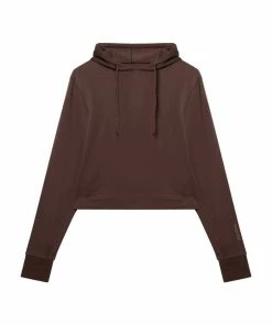 Wolf & Whistle Outlet Brown Hooded Top
