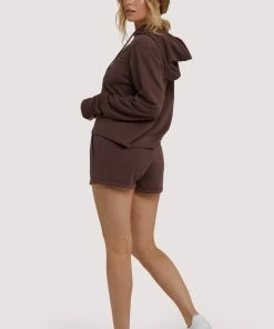 Wolf & Whistle Outlet Brown Hooded Top