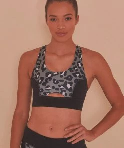 Wolf & Whistle Cross Back Bra Leopard