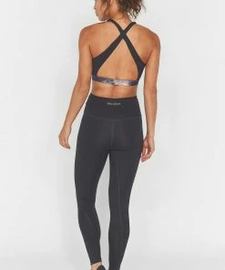 Wolf & Whistle Outlet Dark Marble Zip Front Sports Bra