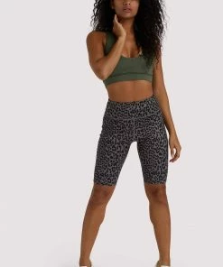 Wolf & Whistle Outlet Eco Dusty Olive Leopard Short