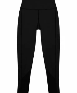 Wolf & Whistle Eco Black Mesh Panel Leggings Curve Activewear