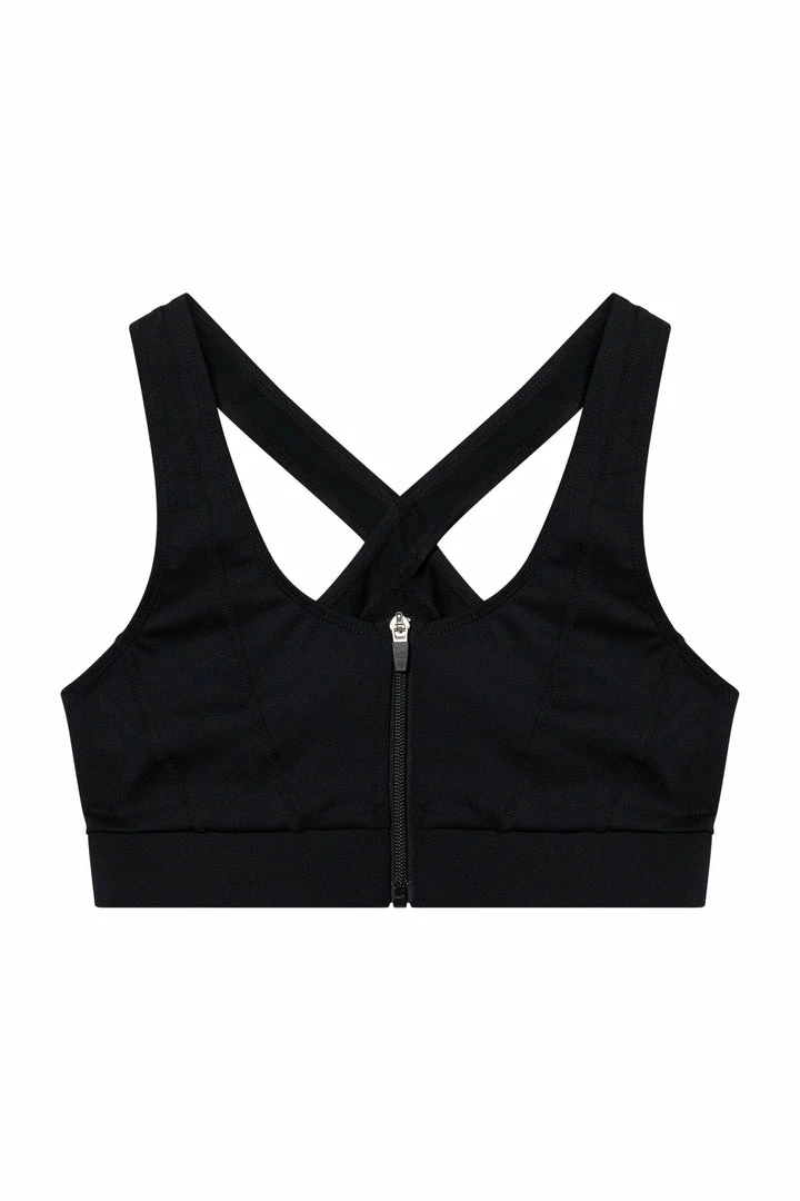 Wolf & Whistle Activewear Eco Black Zip Front Curve Bra 6 Wolf & Whistle Activewear Eco Black Zip Front Curve Bra