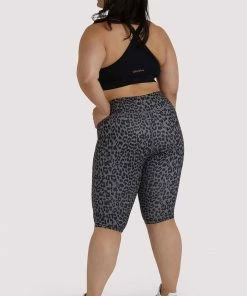 Wolf & Whistle Eco Dusty Olive Leopard Curve Shorts